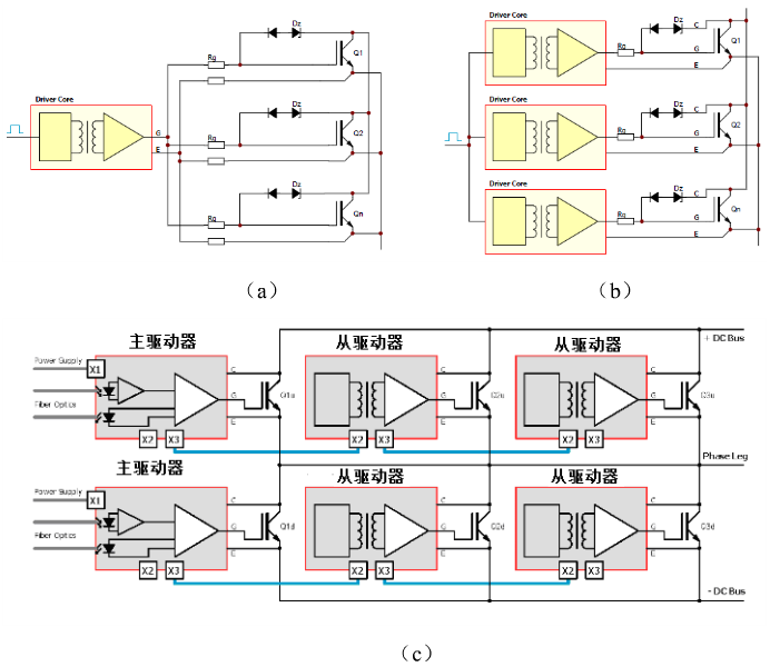 圖5  IGBT并聯驅動器連接方式
