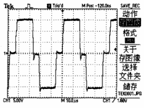 圖5 滿負載時驅動波形圖